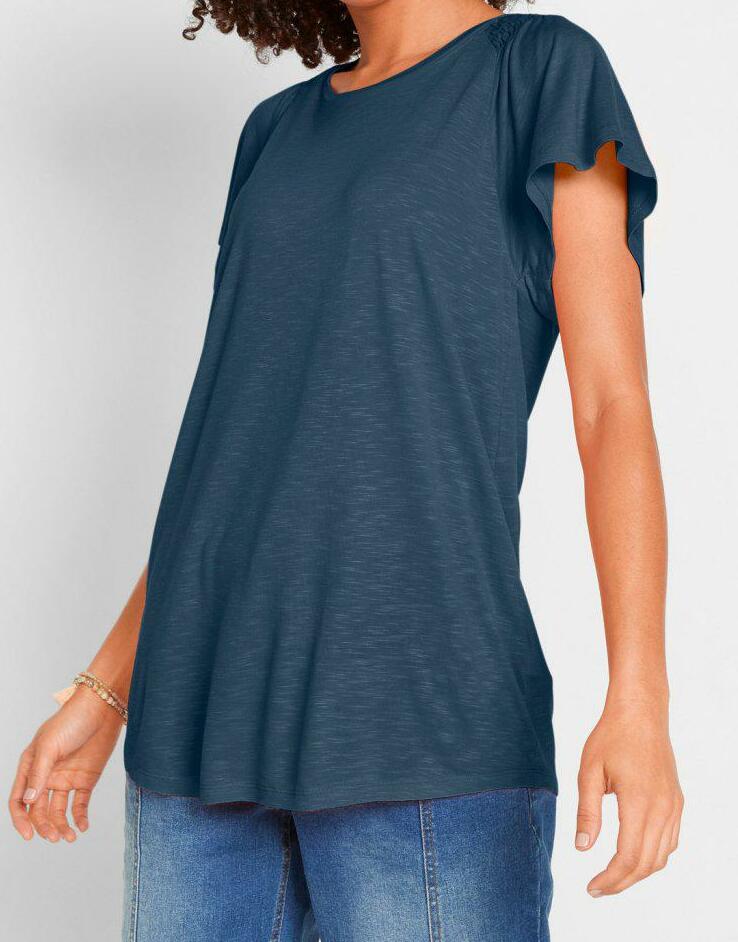 T-SHIRT Z OKRĄGŁYM DEKOLTEM