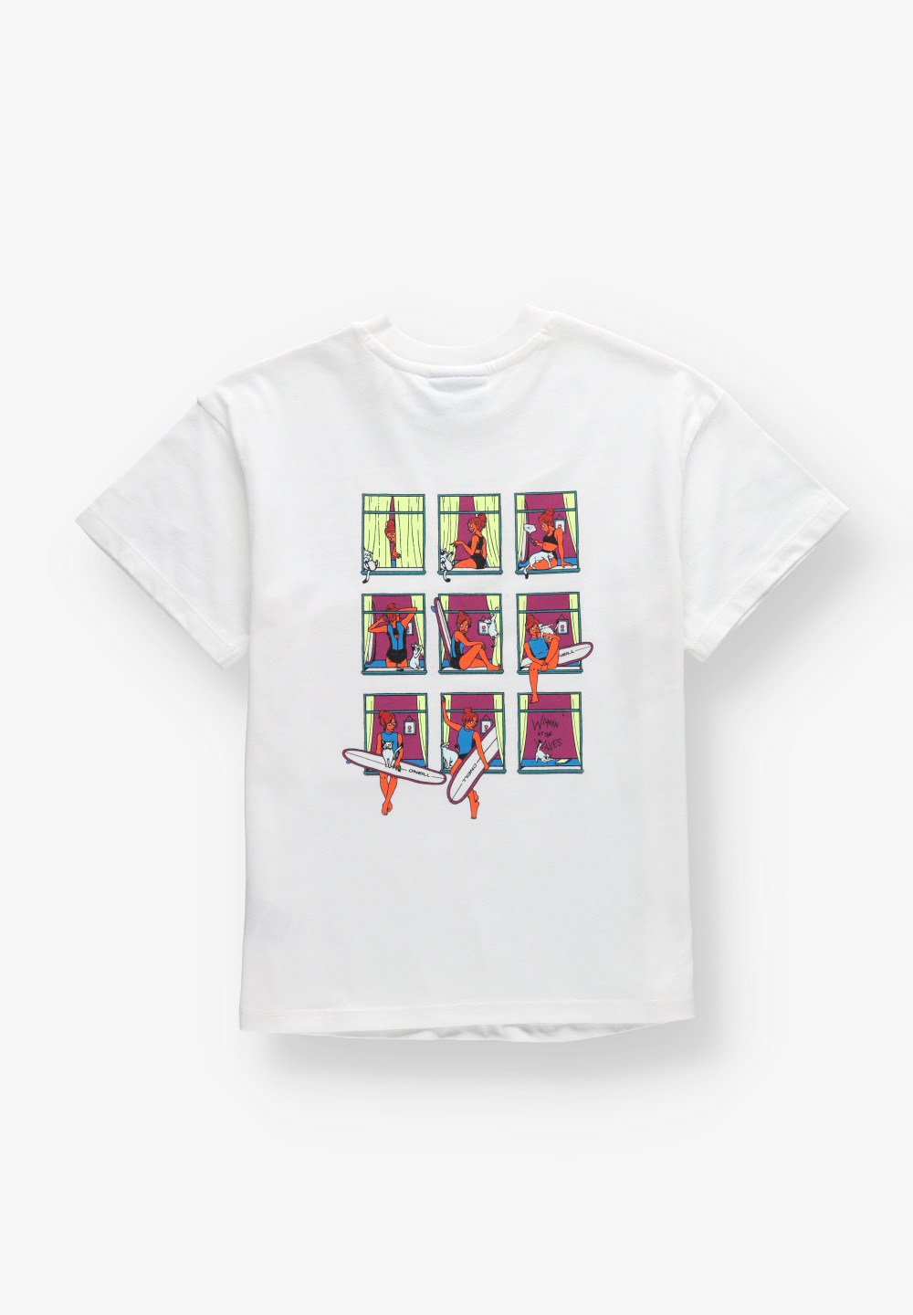 BIAŁY T-SHIRT NADRUK 3850020-11010