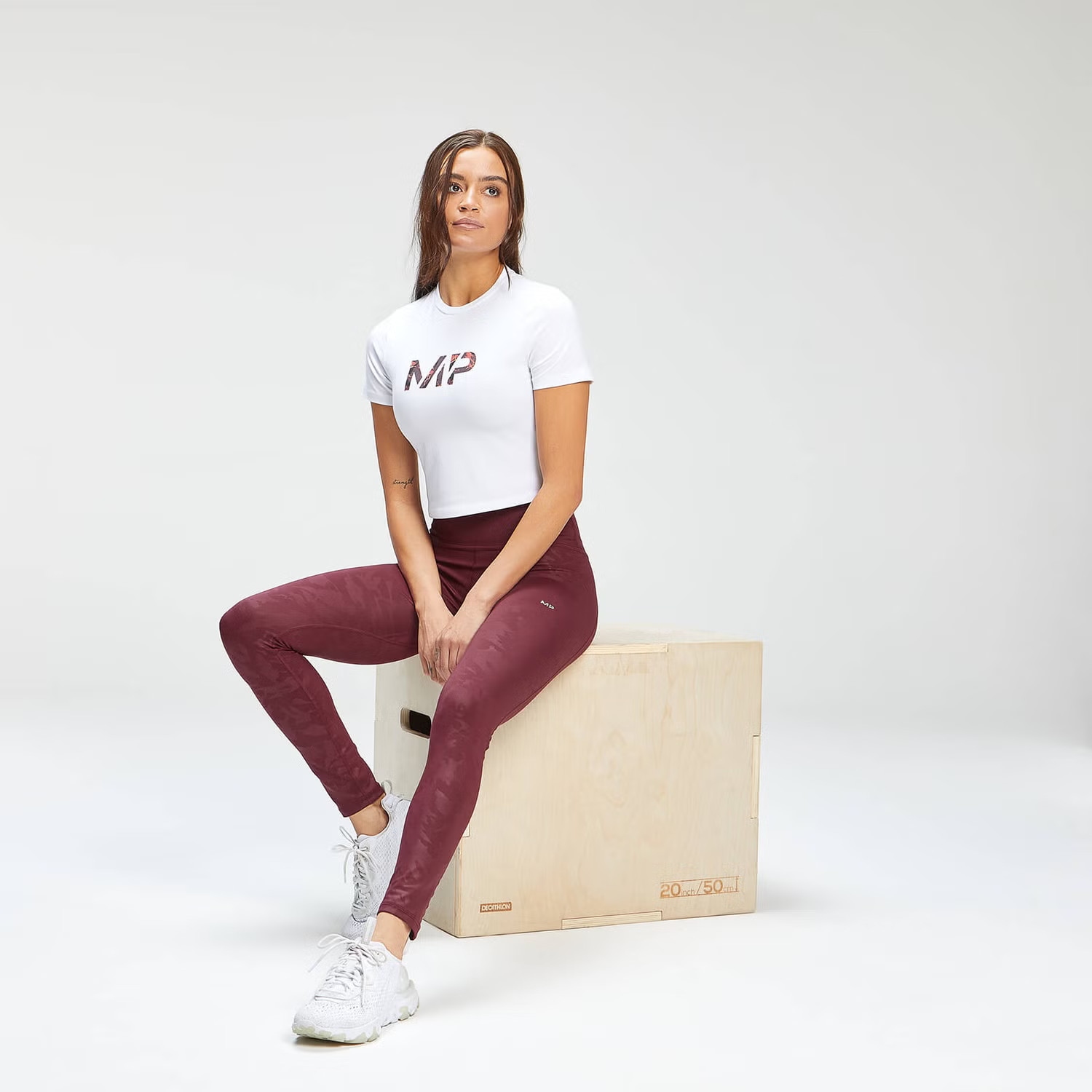 SPORTOWE LEGGINSY Z WYSOKIM STANEM LOGO