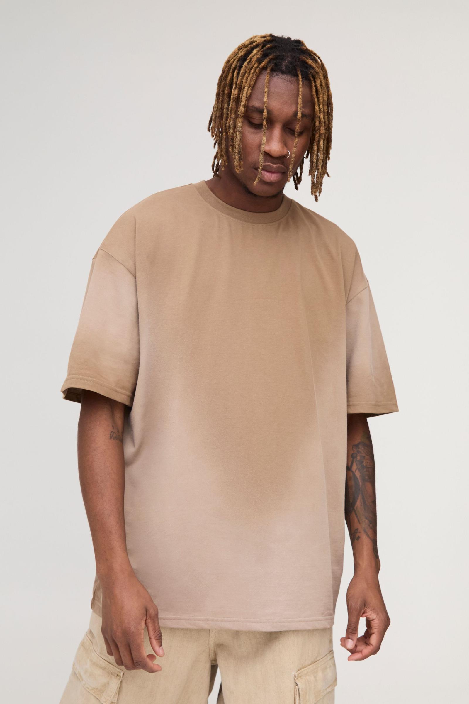 brązowy t-shirt casual