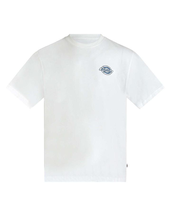 biały t-shirt logo