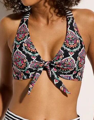 BIUSTONOSZ BIKINI Z NADRUKIEM