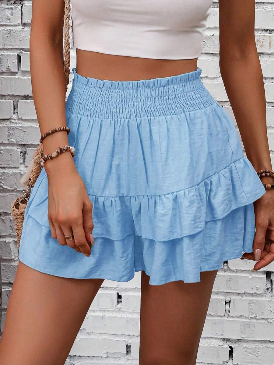 NIEBIESKA MINI SPÓDNICA 