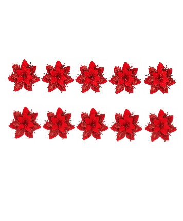 sztuczne gwiazda betlejemska 10-pack