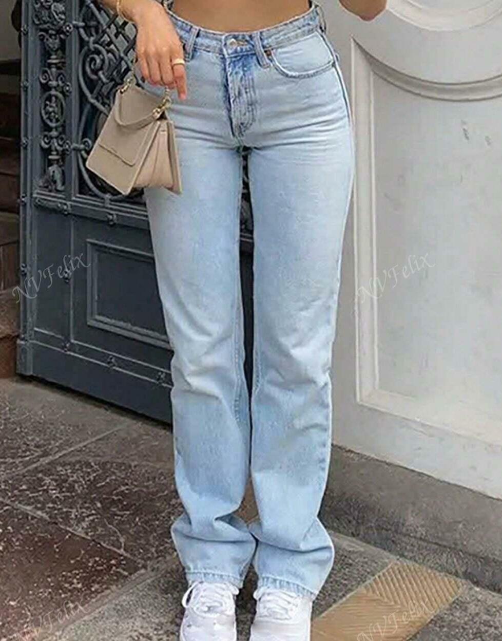 SPODNIE JEANS PROSTA NOGAWKA