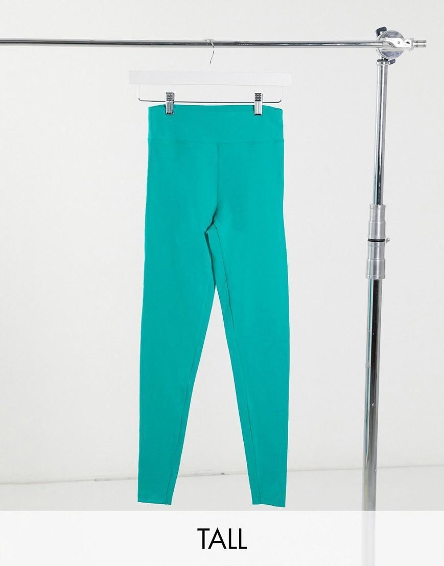 niebieskie klasyczne legginsy 
