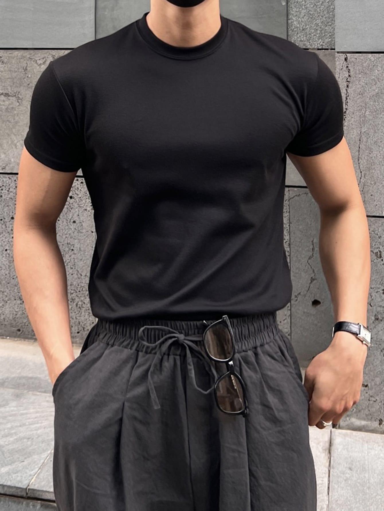 czarny T-SHIRT basic
