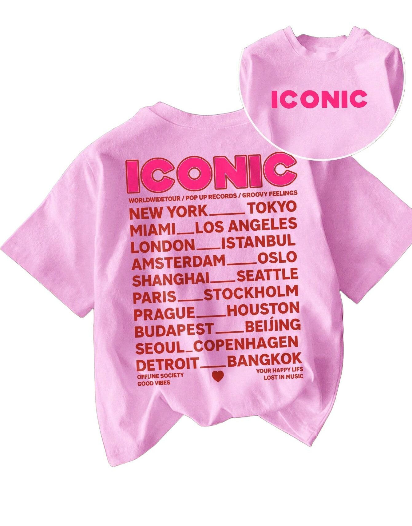 T-SHIRT DAMSKI OKRĄGŁY DEKOLT
