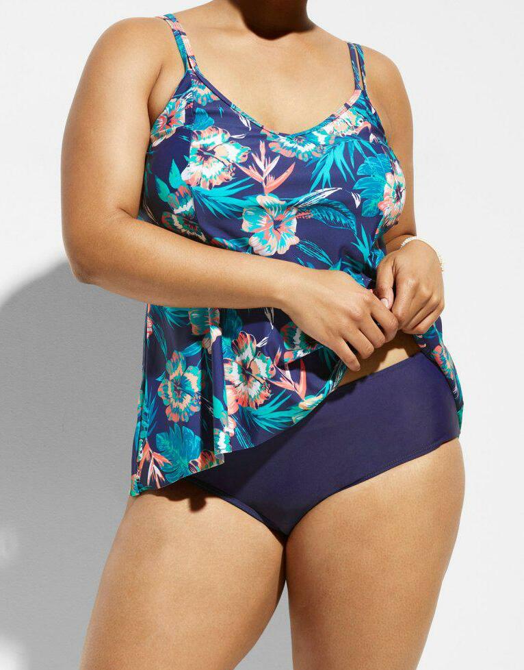 TANKINI 2 CZĘŚCIOWE ZE WZOREM