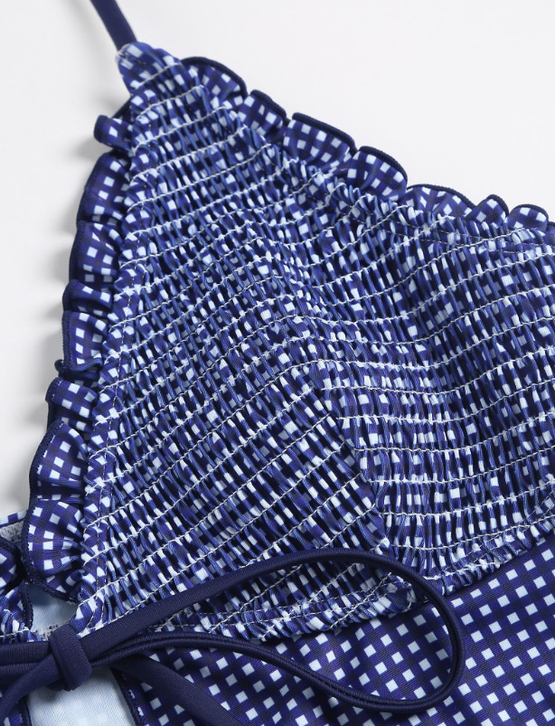 GÓRA OD BIKINI print kwiatka wiązanie