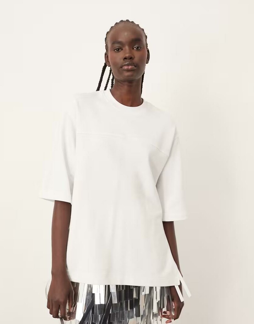 BIAŁY T-SHIRT KRÓTKI RĘKAW