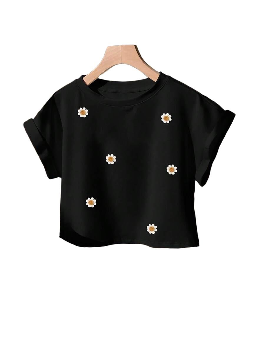 T-SHIRT DAMSKI OKRĄGŁY DEKOLT 