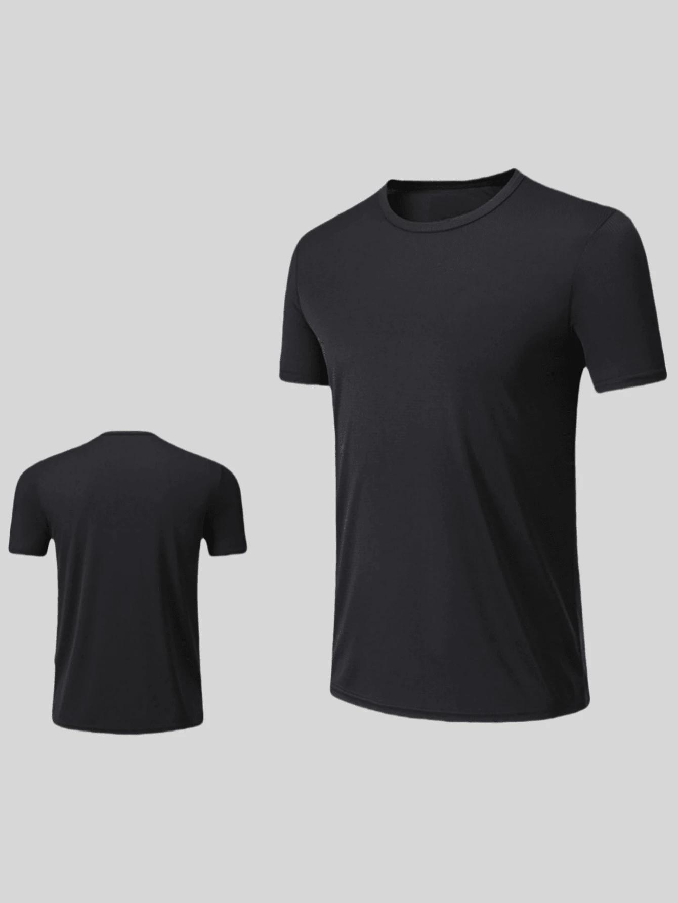 CZARNY T-SHIRT BASIC 4-PACK
