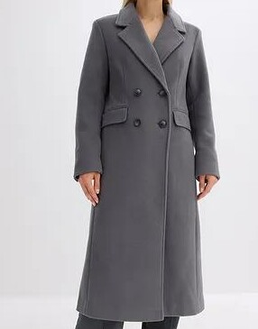 ELEGANCKI DWURZĘDOWY PŁASZCZ