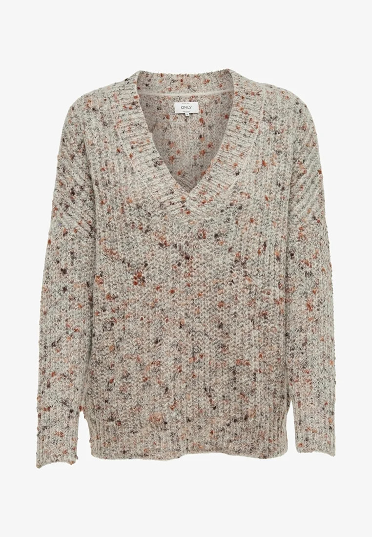 sweter v neck wzór