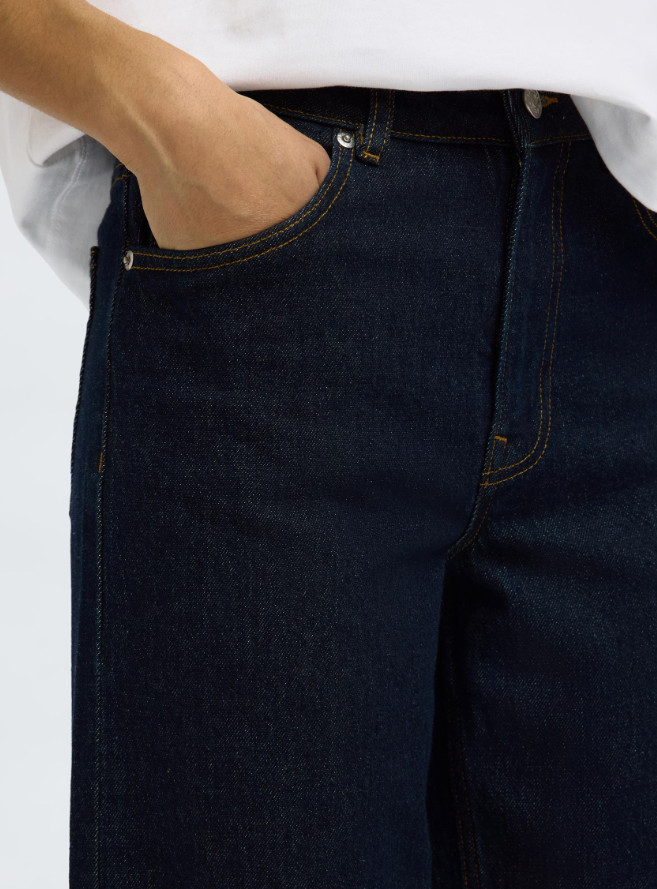 spodnie wide leg jeans wysoki stan