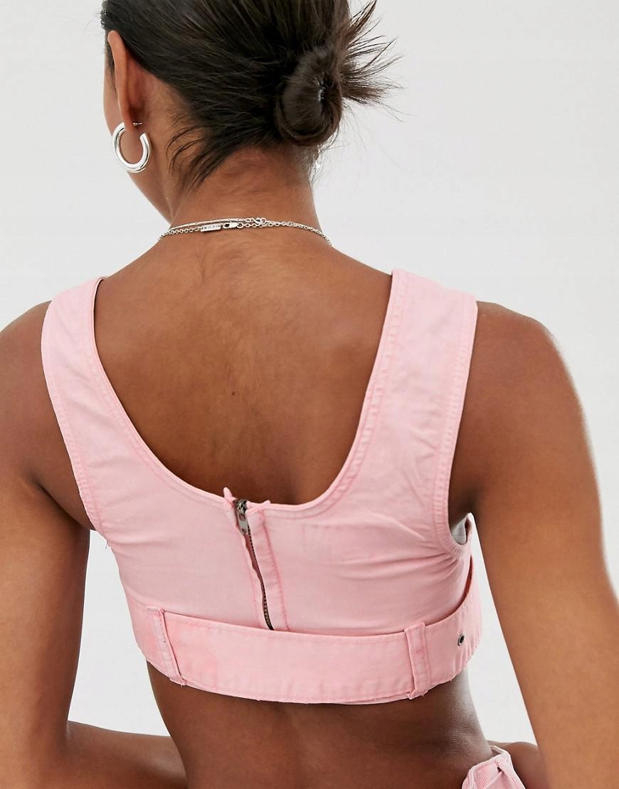 RÓŻOWY TOP JEANS