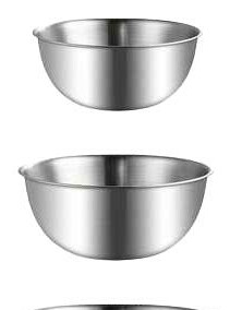 srebrna miska 2-pack