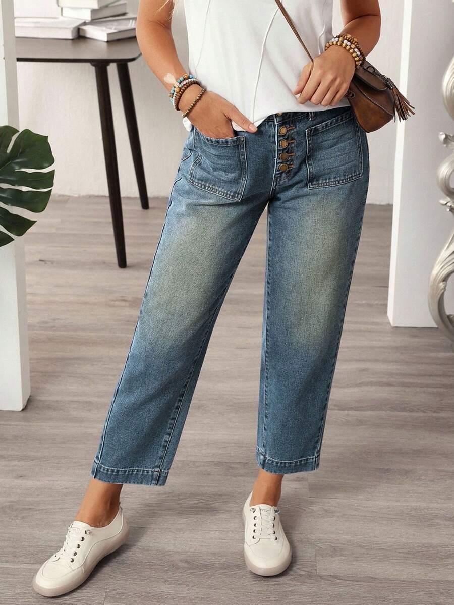 NIEBIESKIE SPODNIE JEANS 