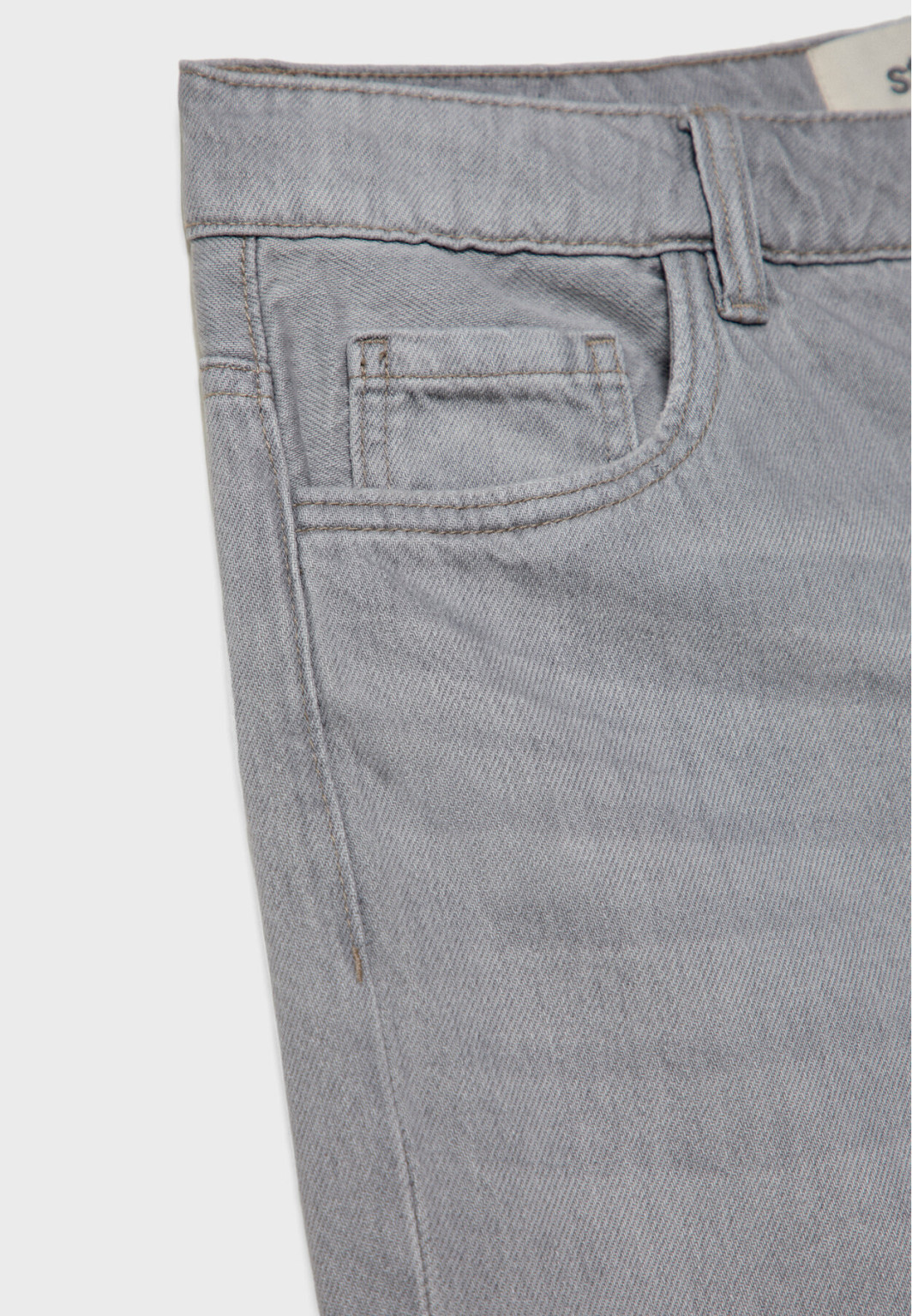 SZARE SZEROKIE SPODNIE JEANS