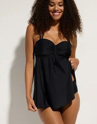 czarna góra od bikini tankini 