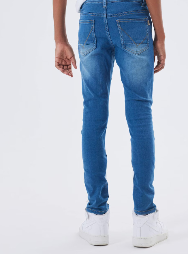 NIEBIESKIE SPODNIE JEANS