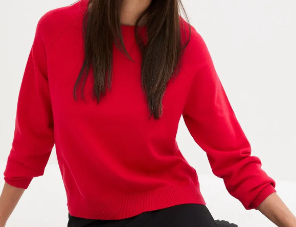 SWETER DZIANINOWY DAMSKI