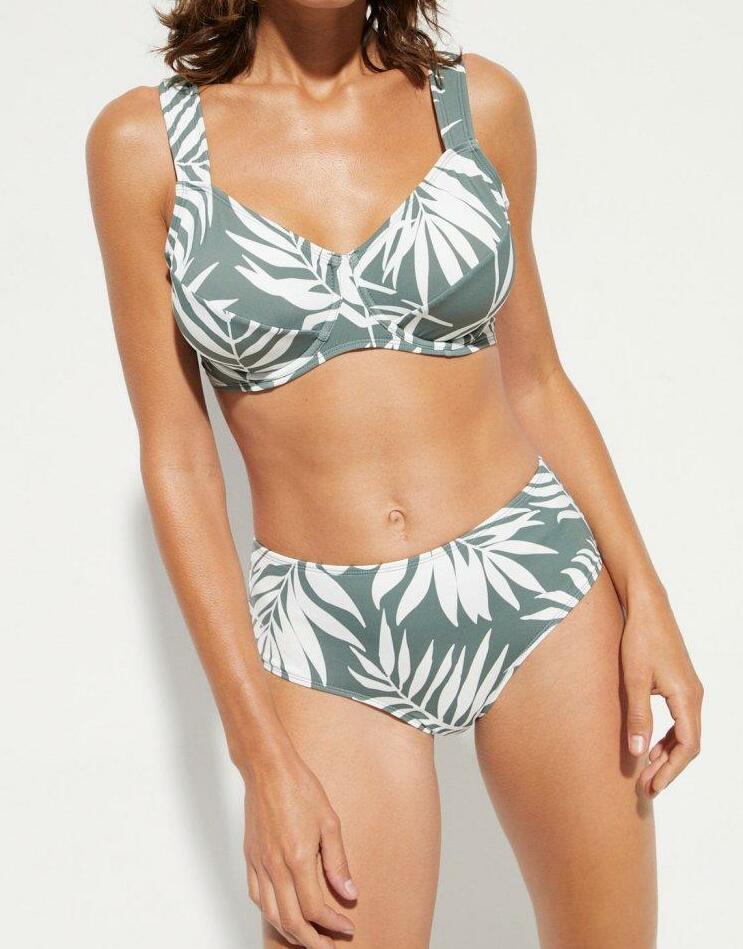 DÓŁ OD BIKINI ROŚLINNY WZÓR FIGI KOBIETA