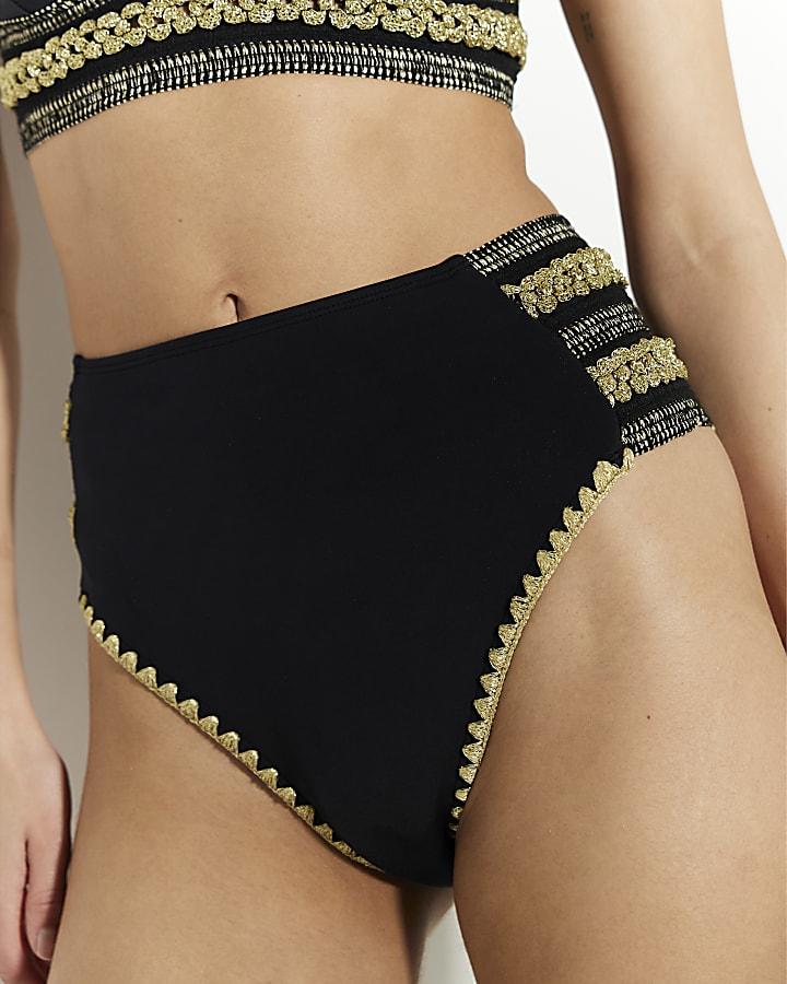 DÓŁ OD BIKINI WYSOKI STAN połysk