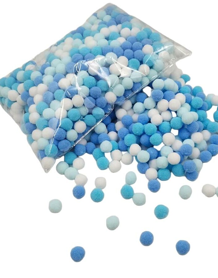 kolorowe pompony 30-pack