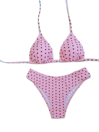 DWUCZĘŚCIOWE BIKINI W GROSZKI