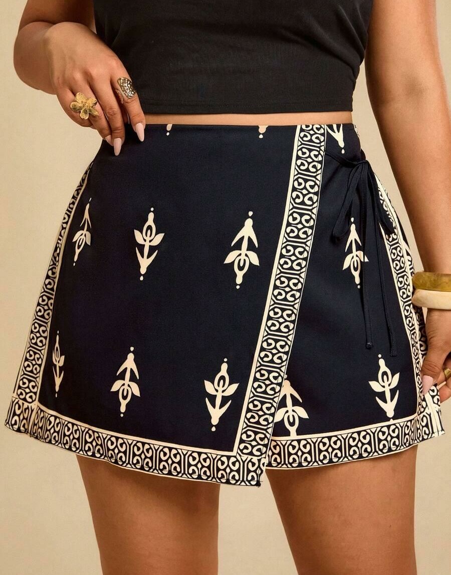 spódnico-spodenki wzór ornamenty