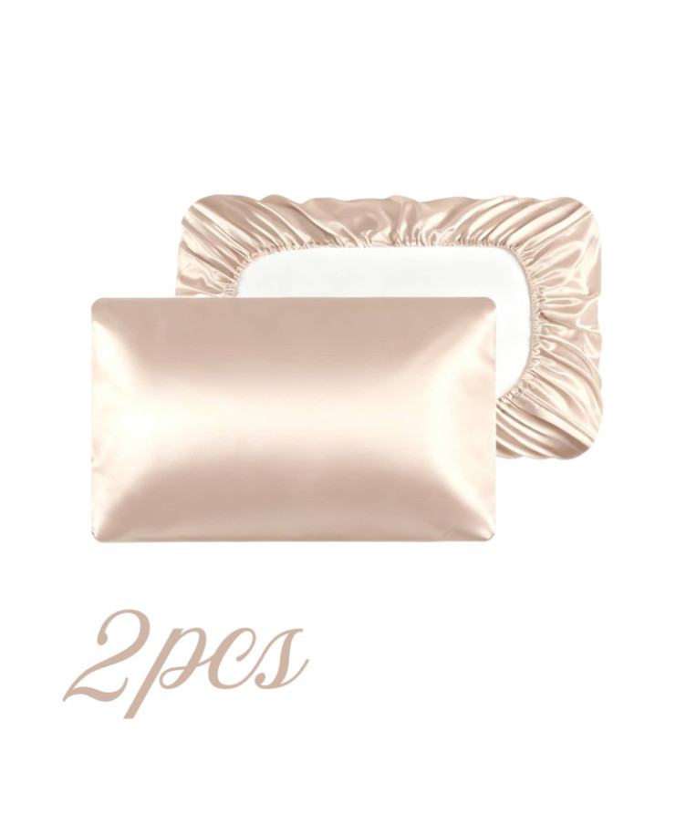 SATYNOWA POSZEWKA NA PODUSZKĘ 2-PACK