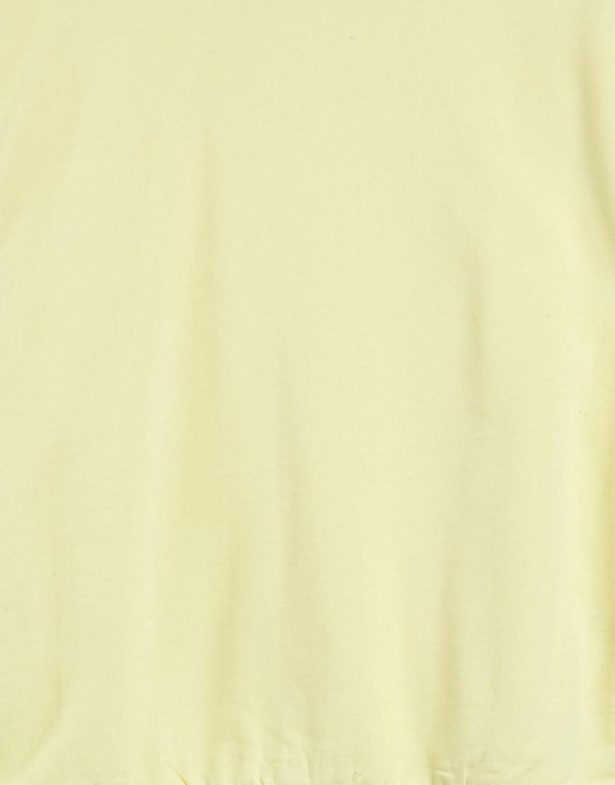 żółta bluza okrągły dekolt