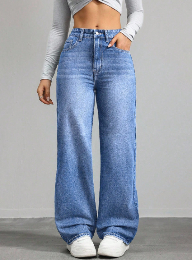 NIEBIESKIE SPODNIE JEANS