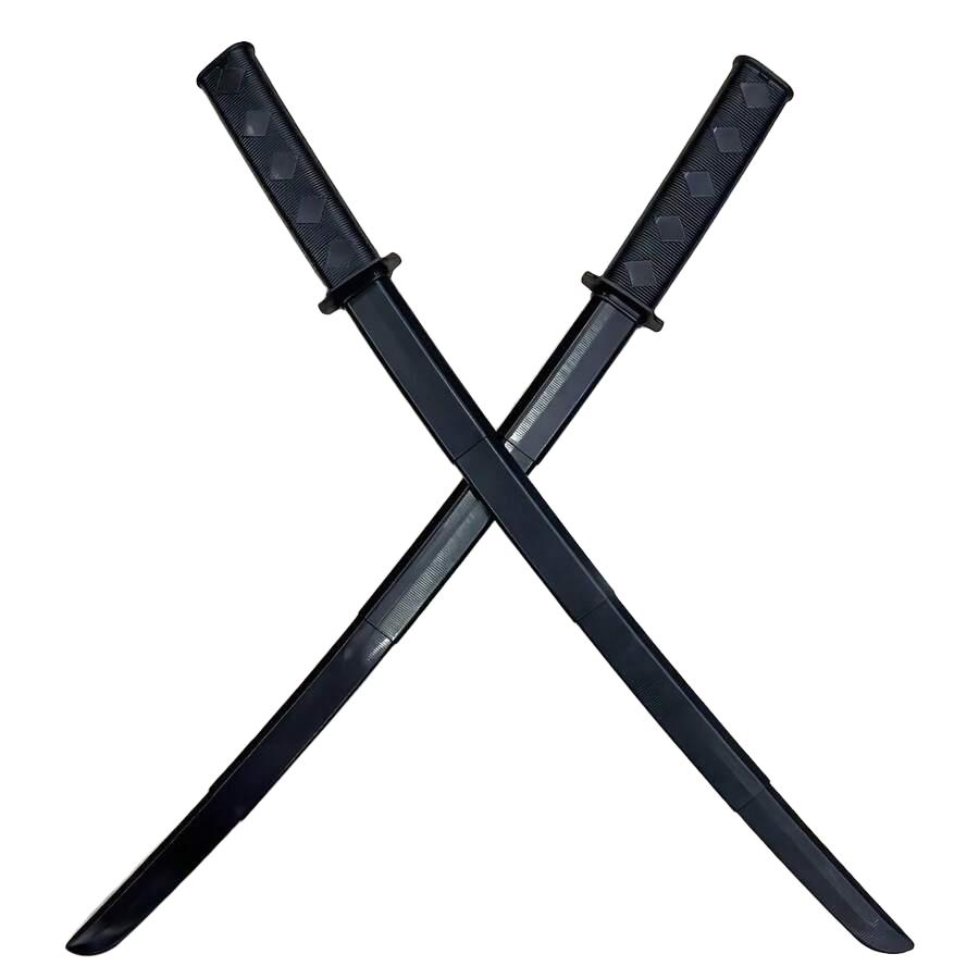 czarny miecz katana 2-pack