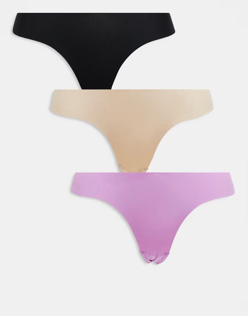 gładkie stringi 3-pack