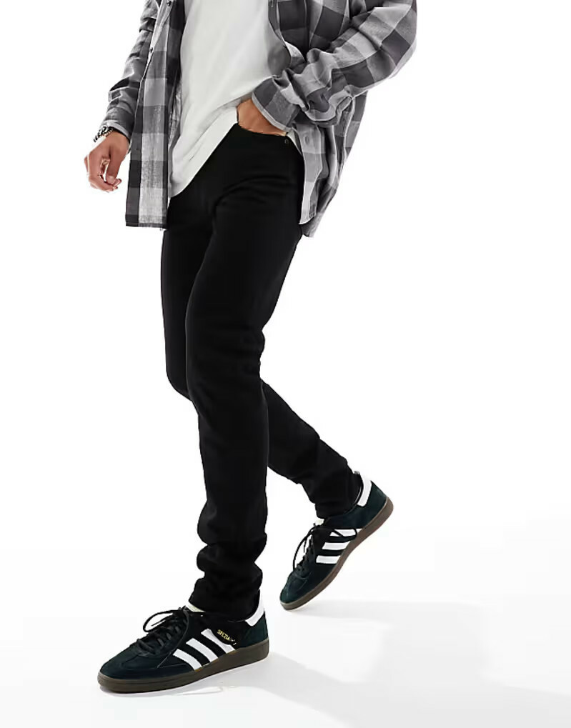 CZARNE SPODNIE JEANS