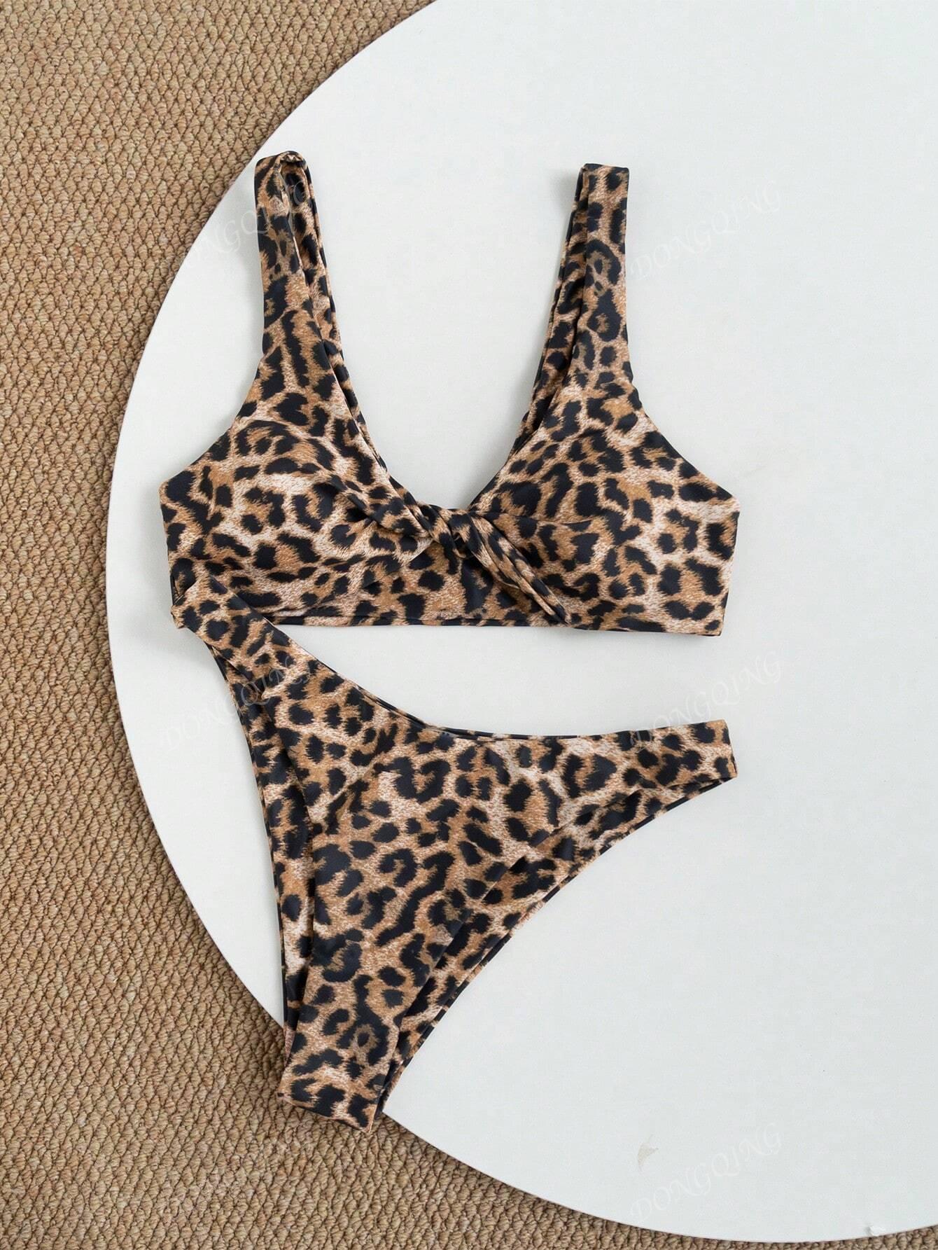DWUCZĘŚCIOWY STRÓJ KĄPIELOWY ANIMAL PRINT