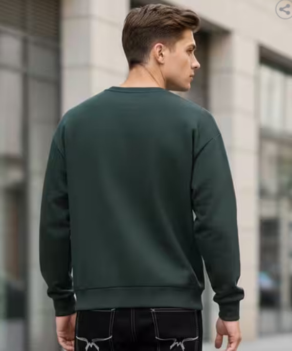 bluza okrągły dekolt nadruk