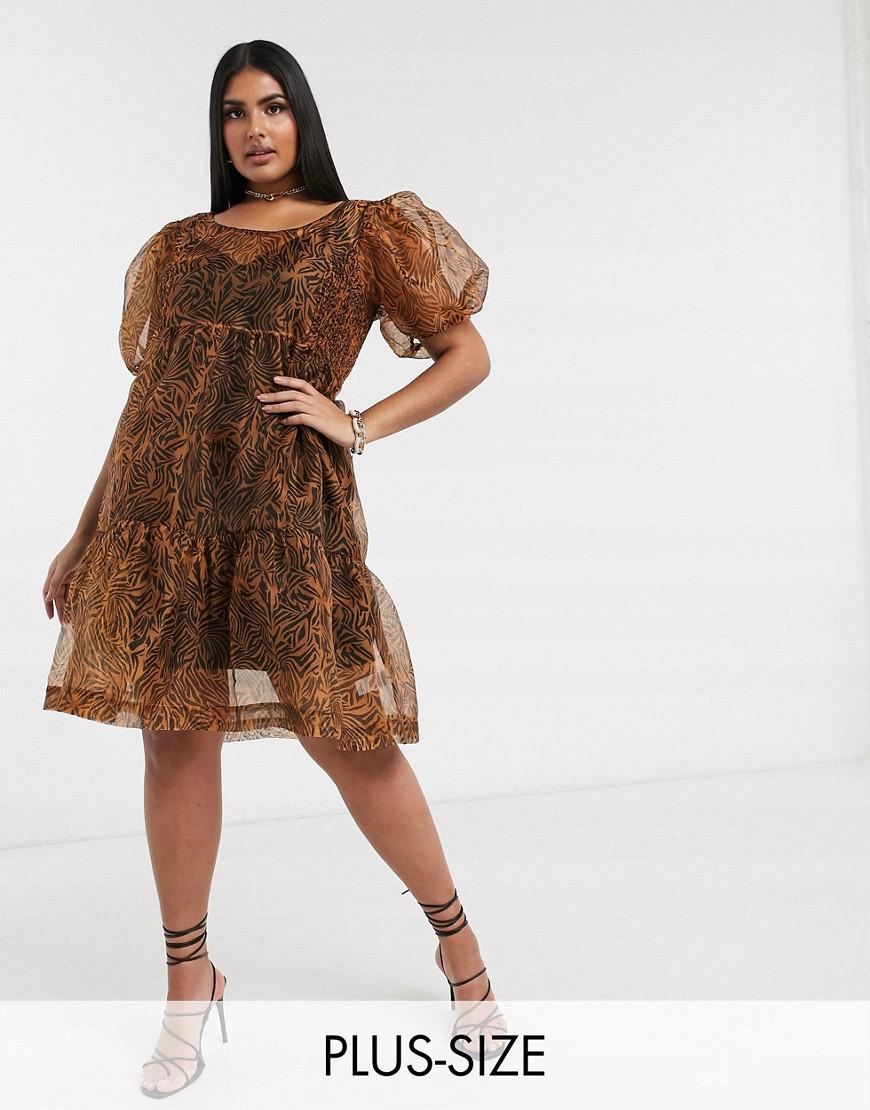mini sukienka animal print