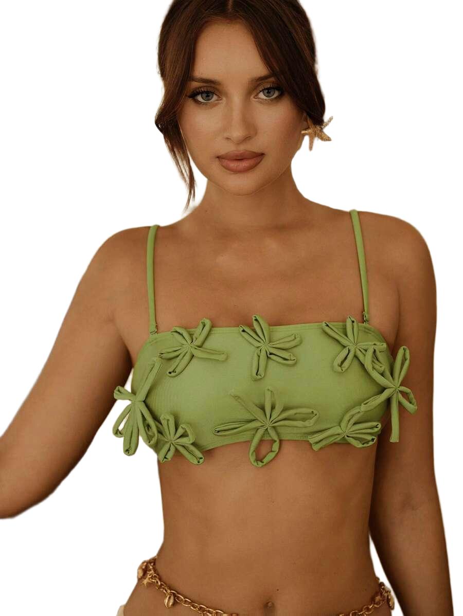 GÓRA OD BIKINI W KWIATY 
