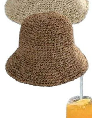 BEŻOWY kapelusz bucket