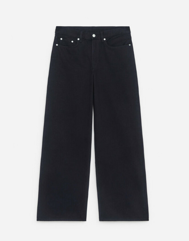 GRANATOWE SPODNIE JEANS