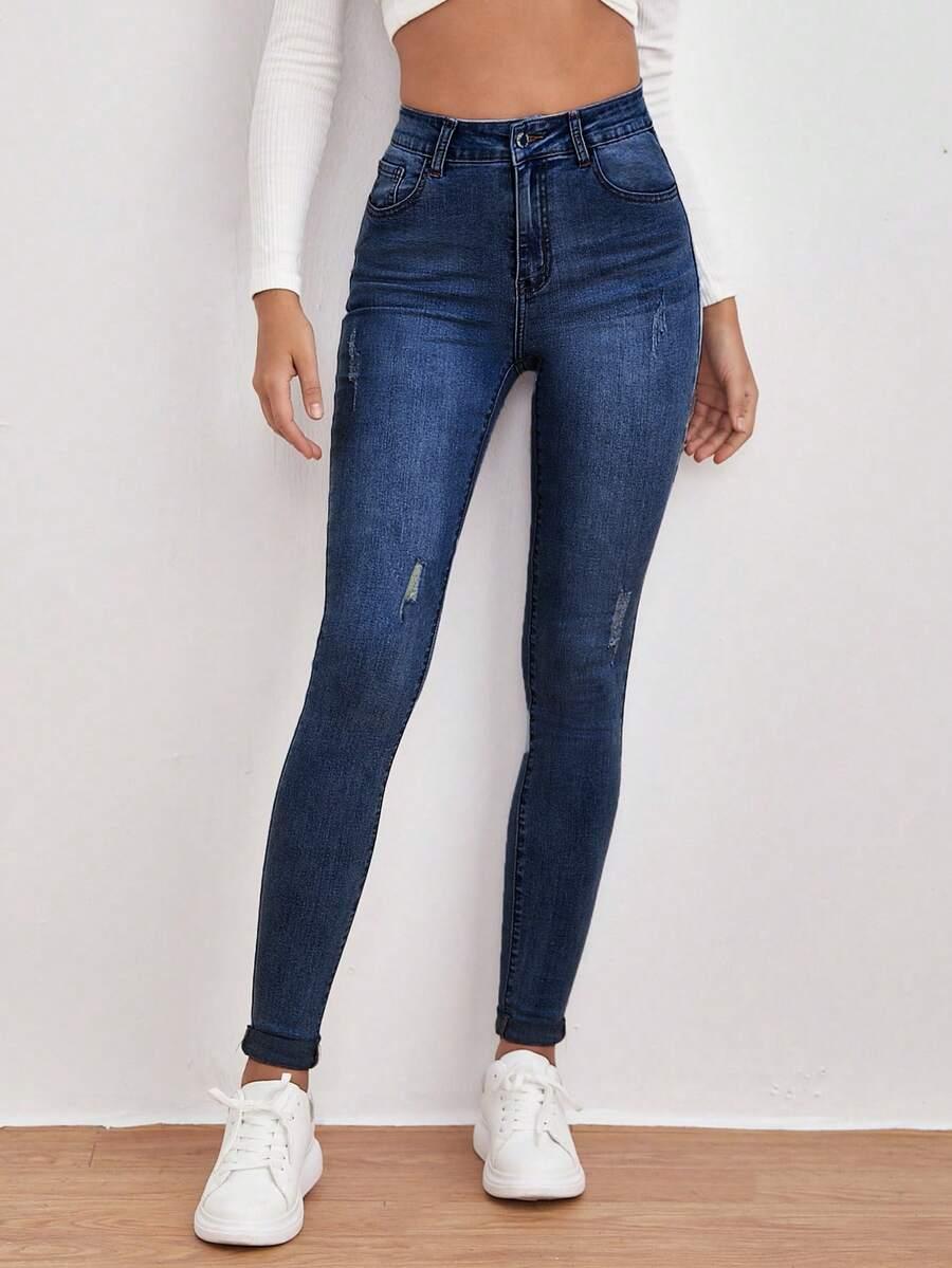 NIEBIESKIE SPODNIE JEANS