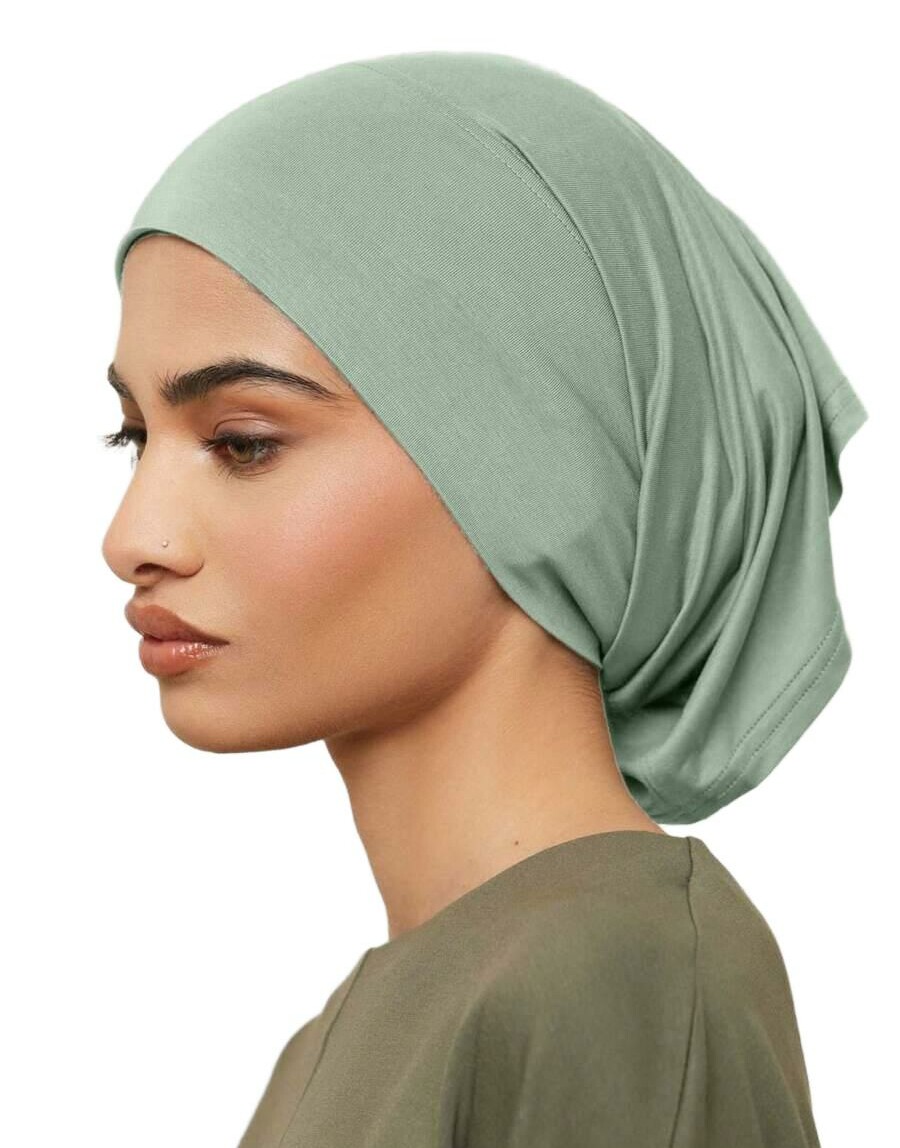ZIELONY TURBAN NA GŁOWĘ