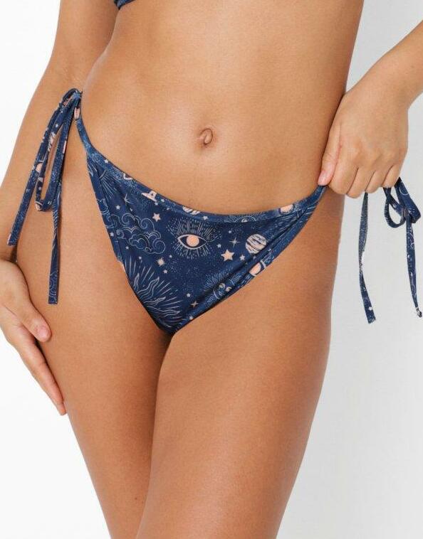 wiązany dół od bikini print 