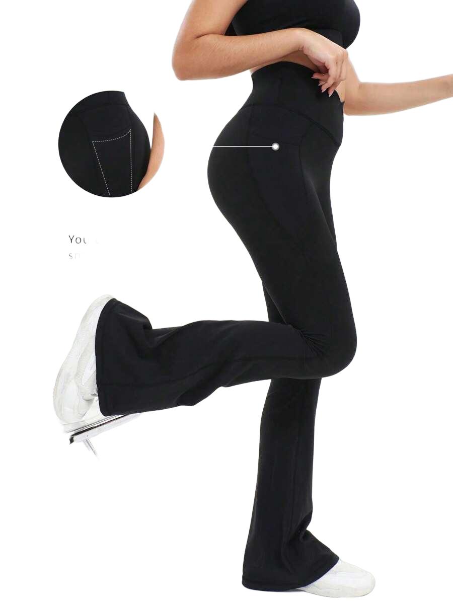 CZARNE LEGGINSY DZWONY