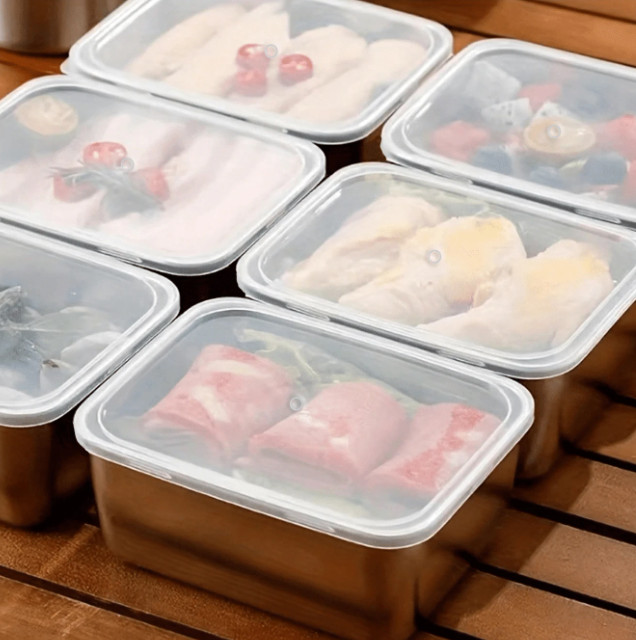 METALOWY POJEMNIK NA ŻYWNOŚĆ 3-PACK