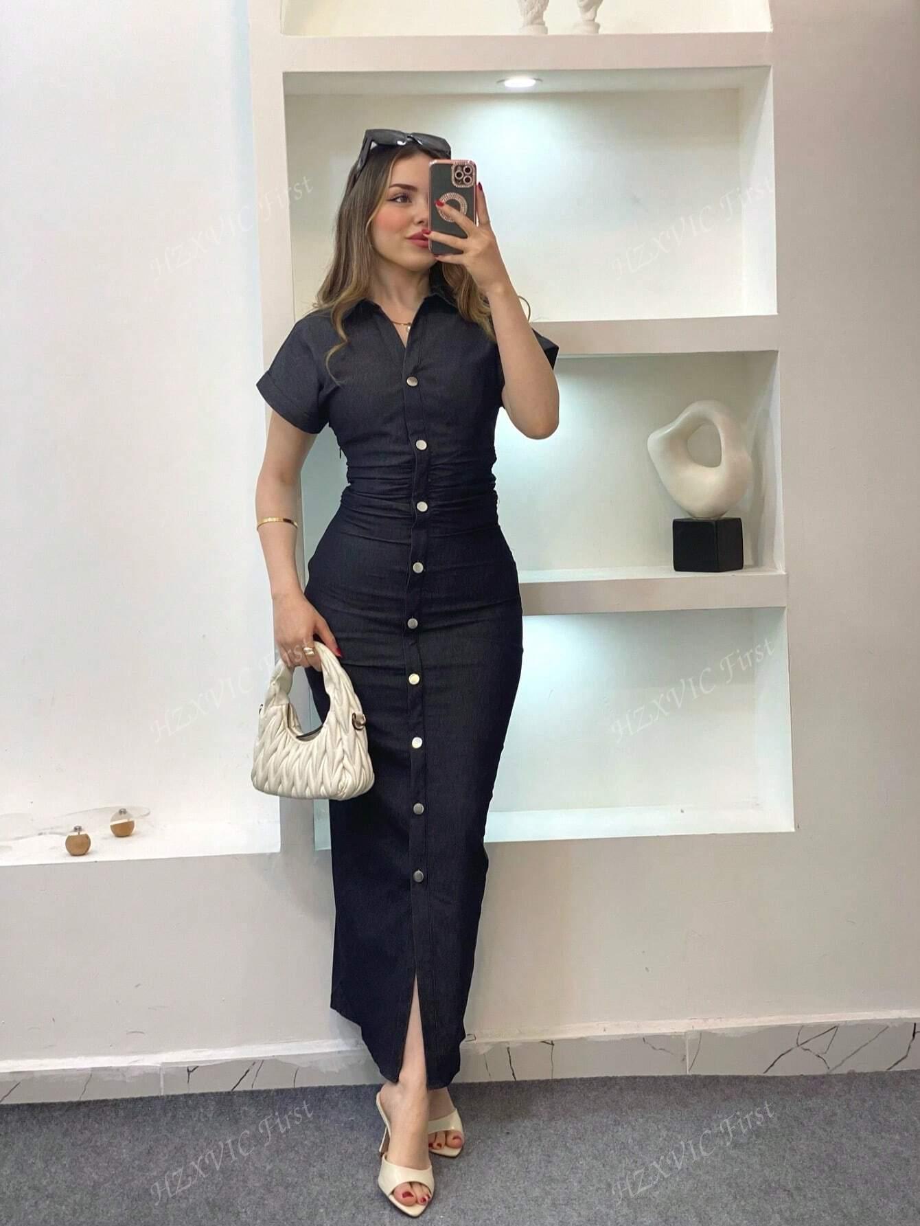 JEANSOWA MAXI Sukienka